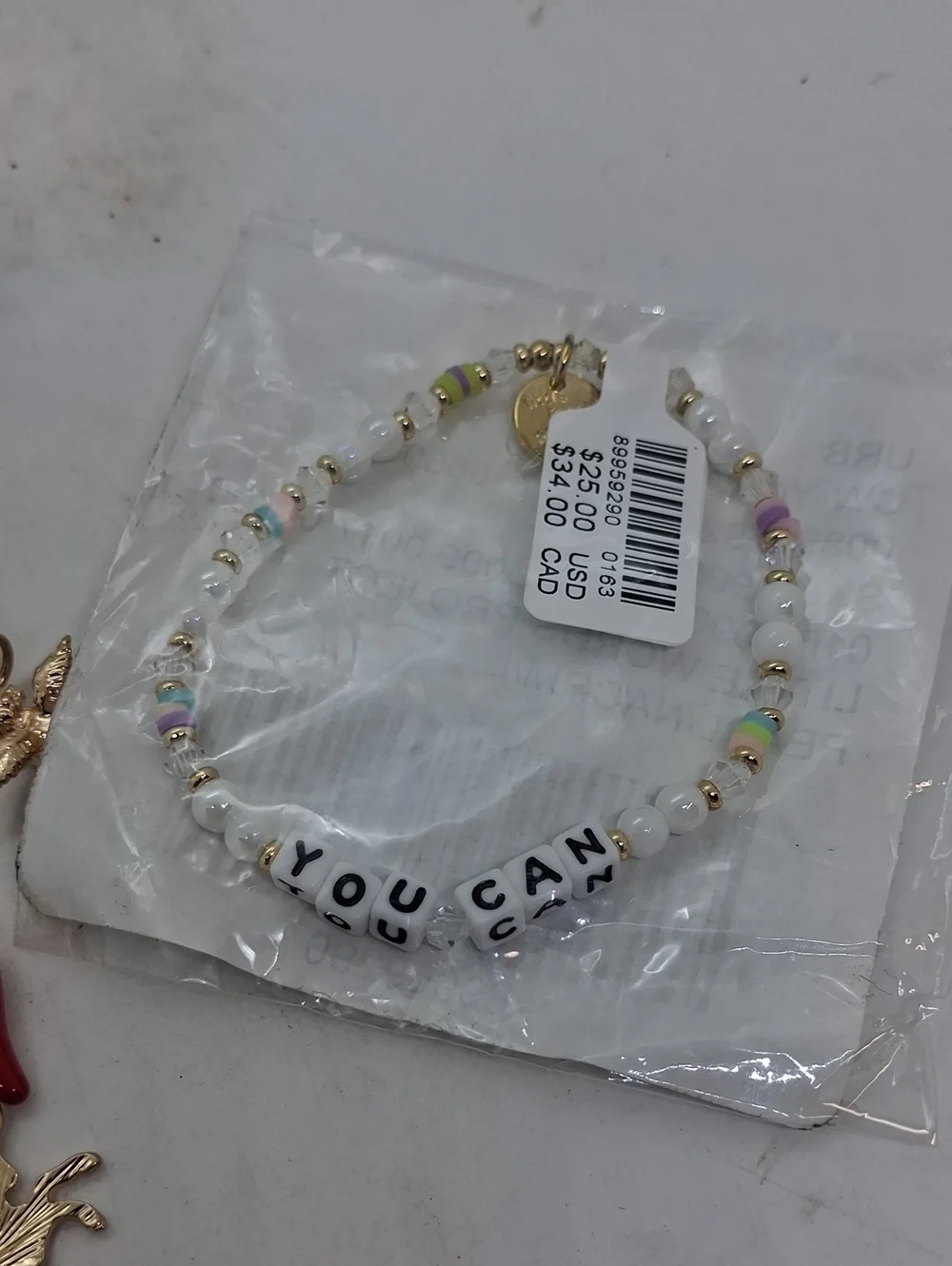 NWT Urban Outfitters 3 Piece Set, 2 Bracelets & Keychain